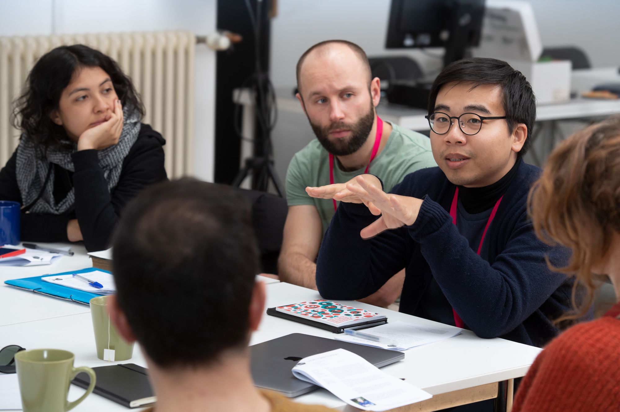 Alexandru Petru Badelita and Yin-Yu Huang at the Short Form workshop.