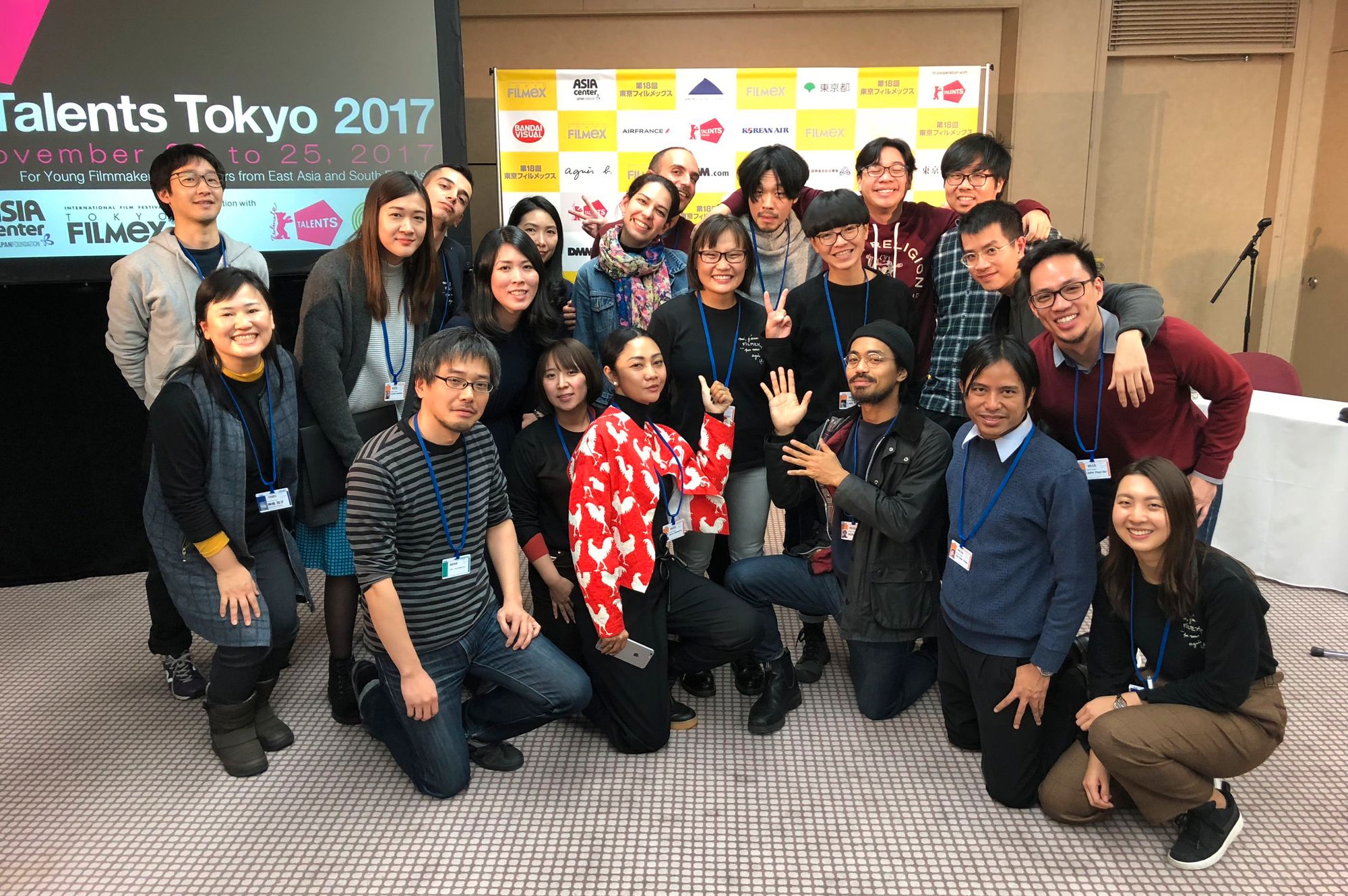 The participants and mentors of Talents Tokyo 2017 